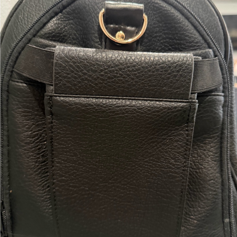 Black Weekender Travel Bag with Gold Hardware - Picture 5 of 7
